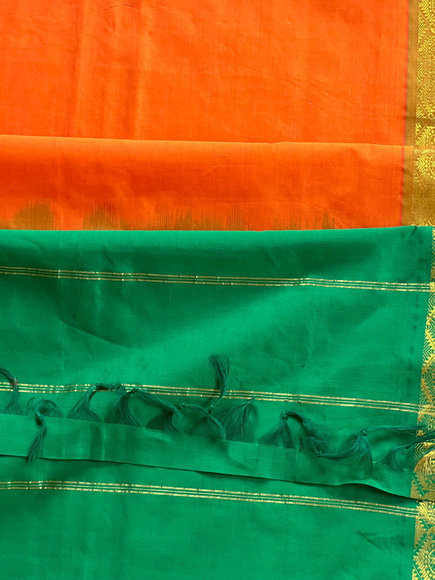 Sunset charm semi silk cotton saree