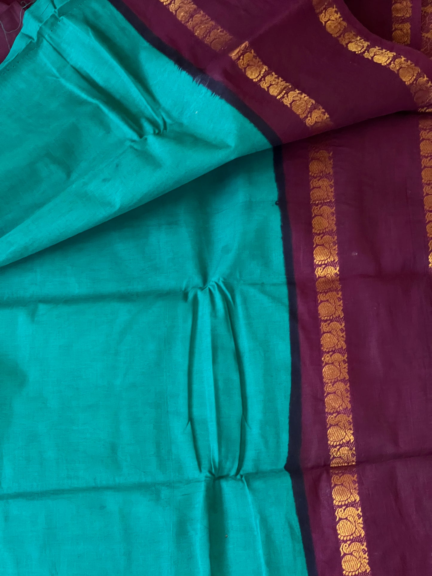 Peacock Sungudi cotton saree