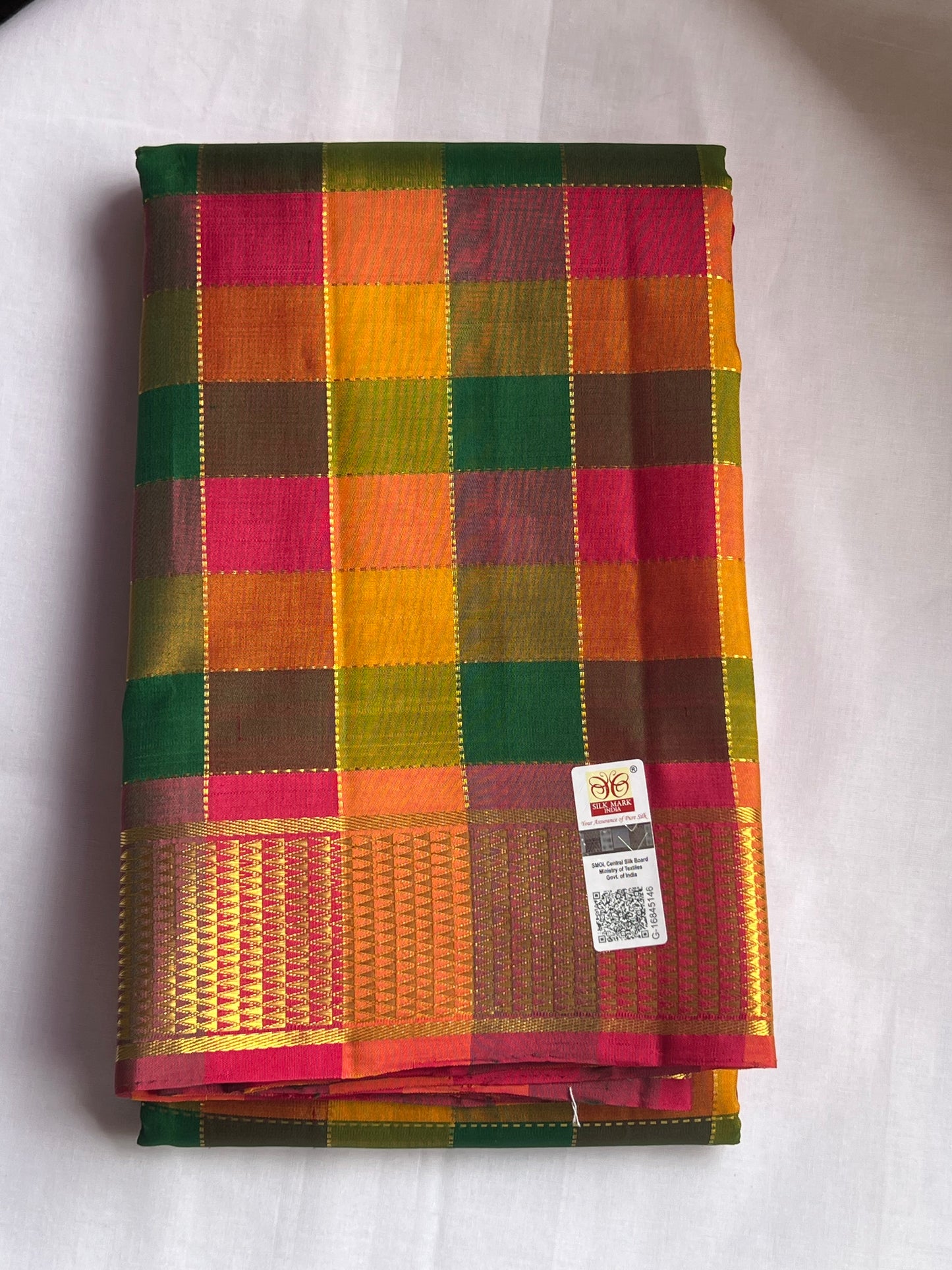 Paalum Pazhamum Kattam kachivaram silk saree