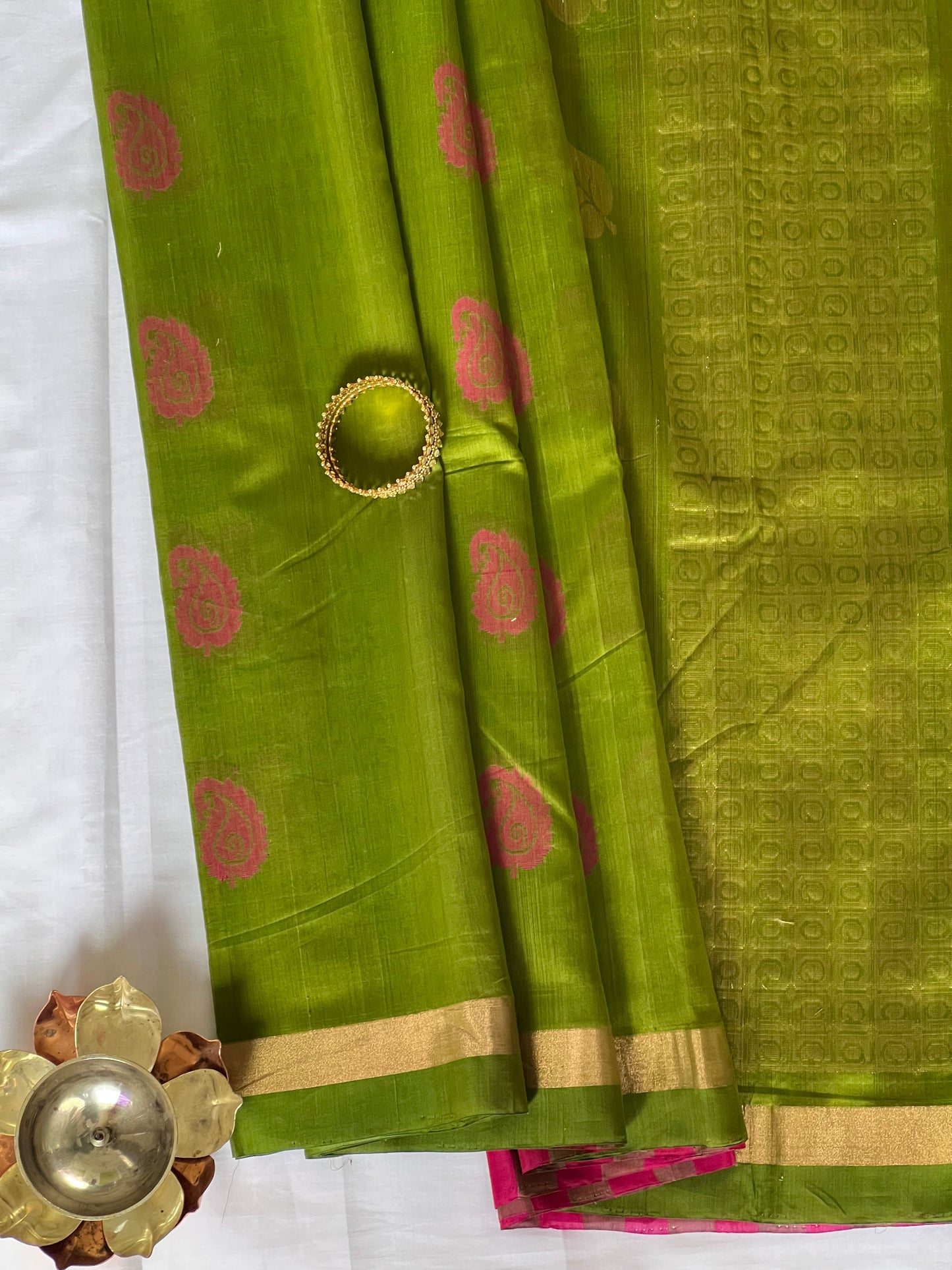 Partly Pallu Silk Cotton saree