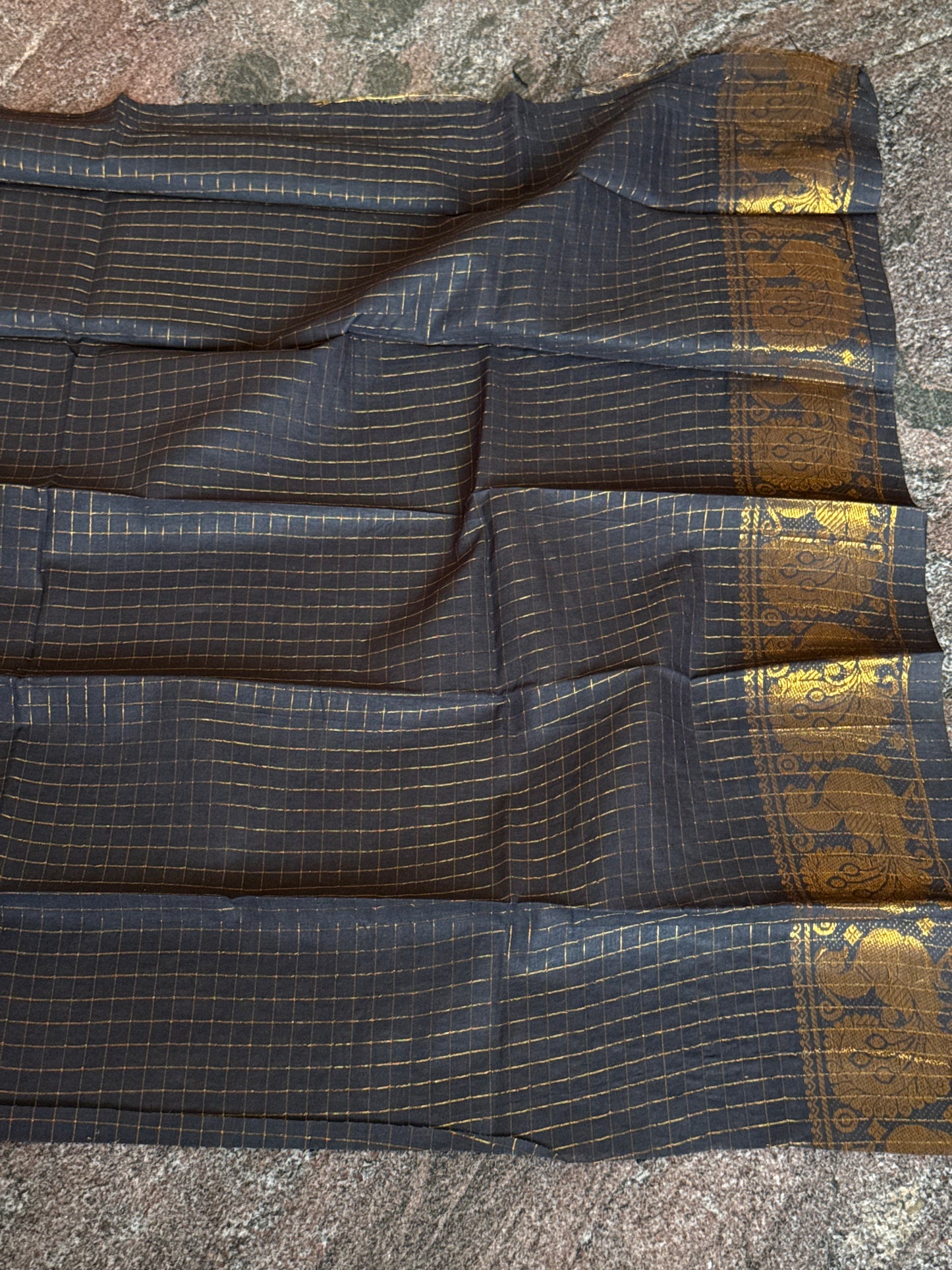 Violet kolam sungudi cotton saree