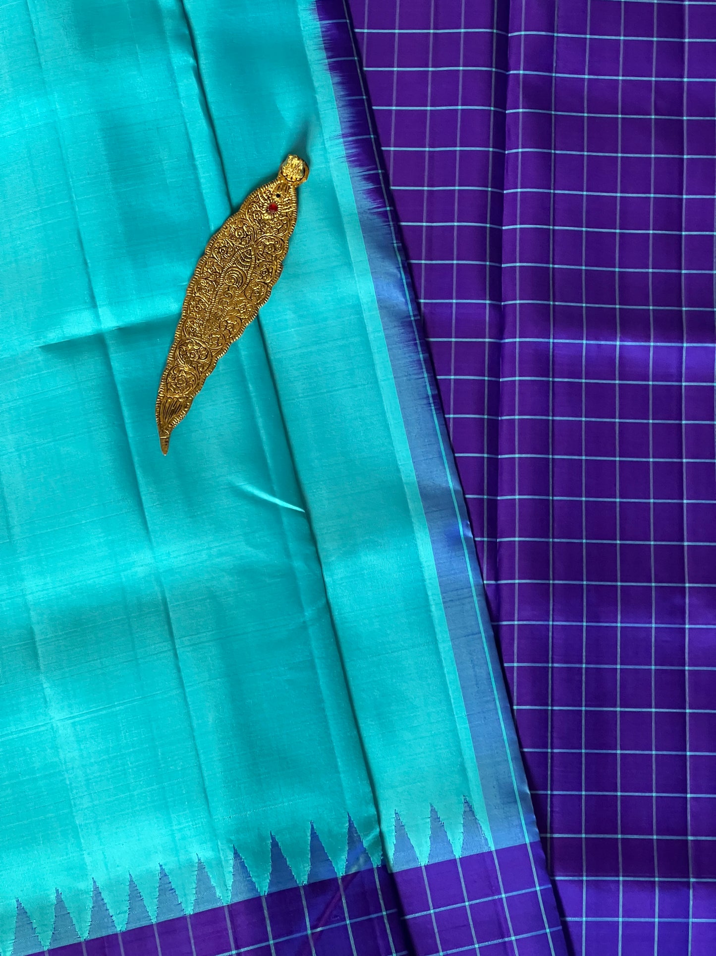 Kanchivaram Silk Saree - Blue
