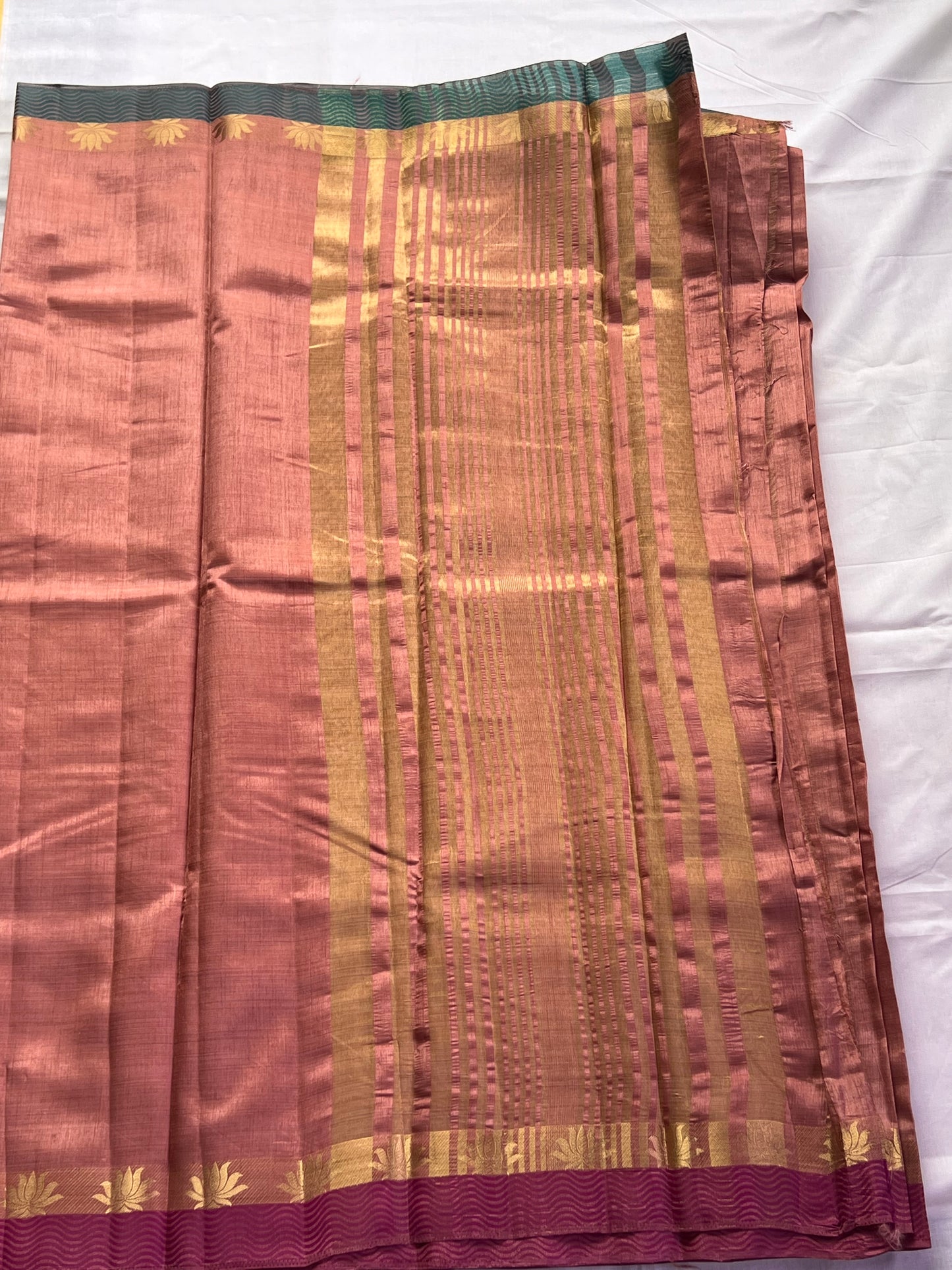 Rosewood Semi Silk Cotton Saree