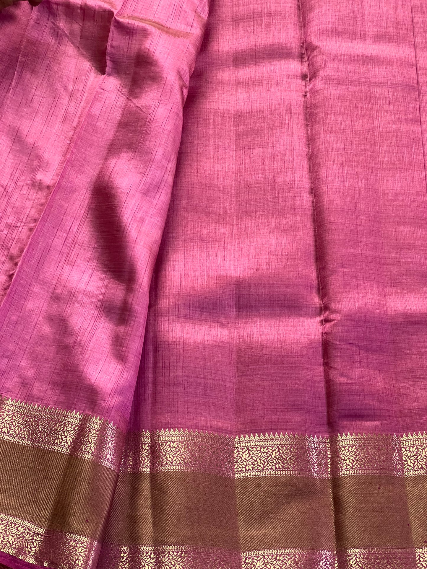 Jewel pink semi silk cotton saree