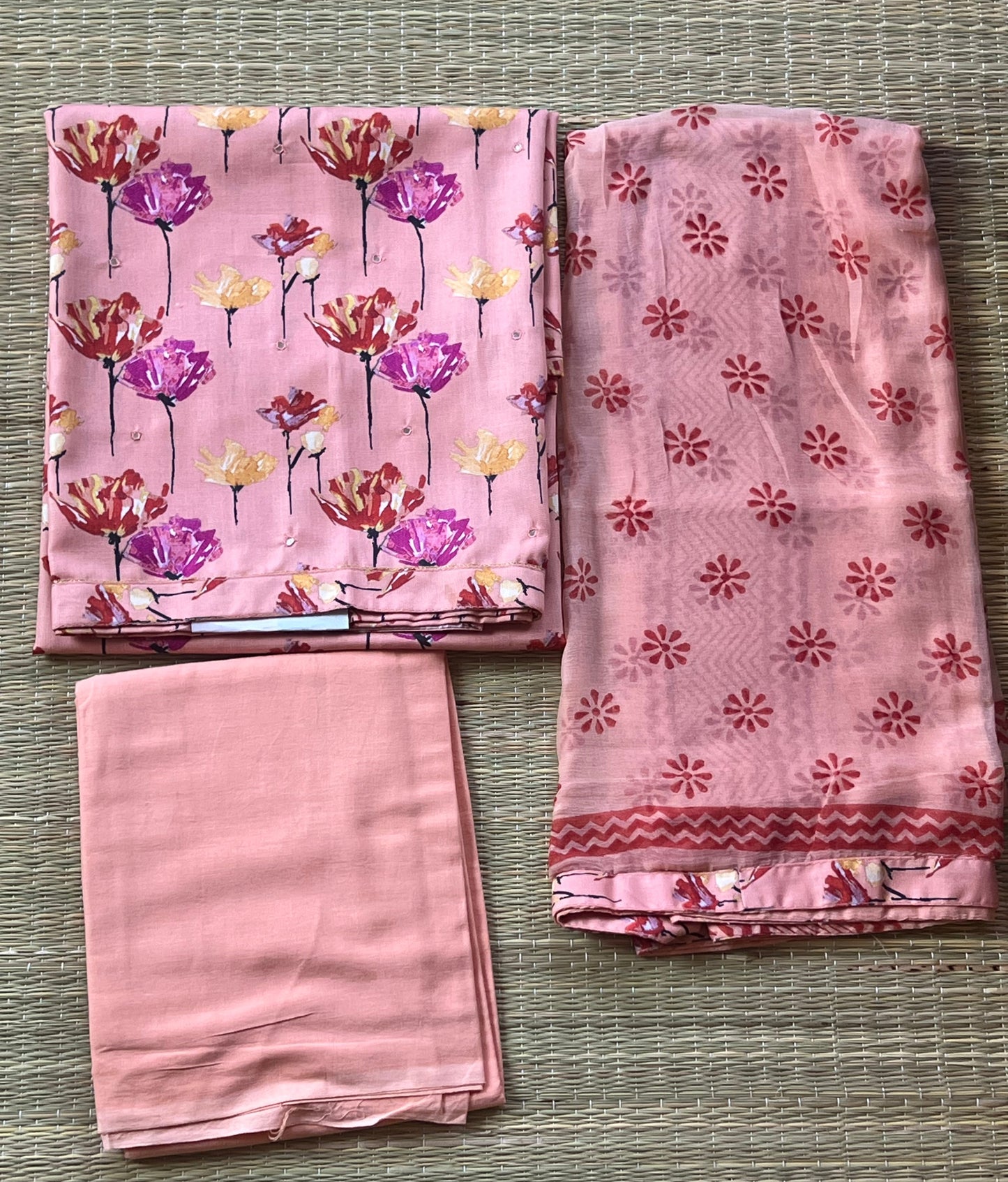 Blush pink material set