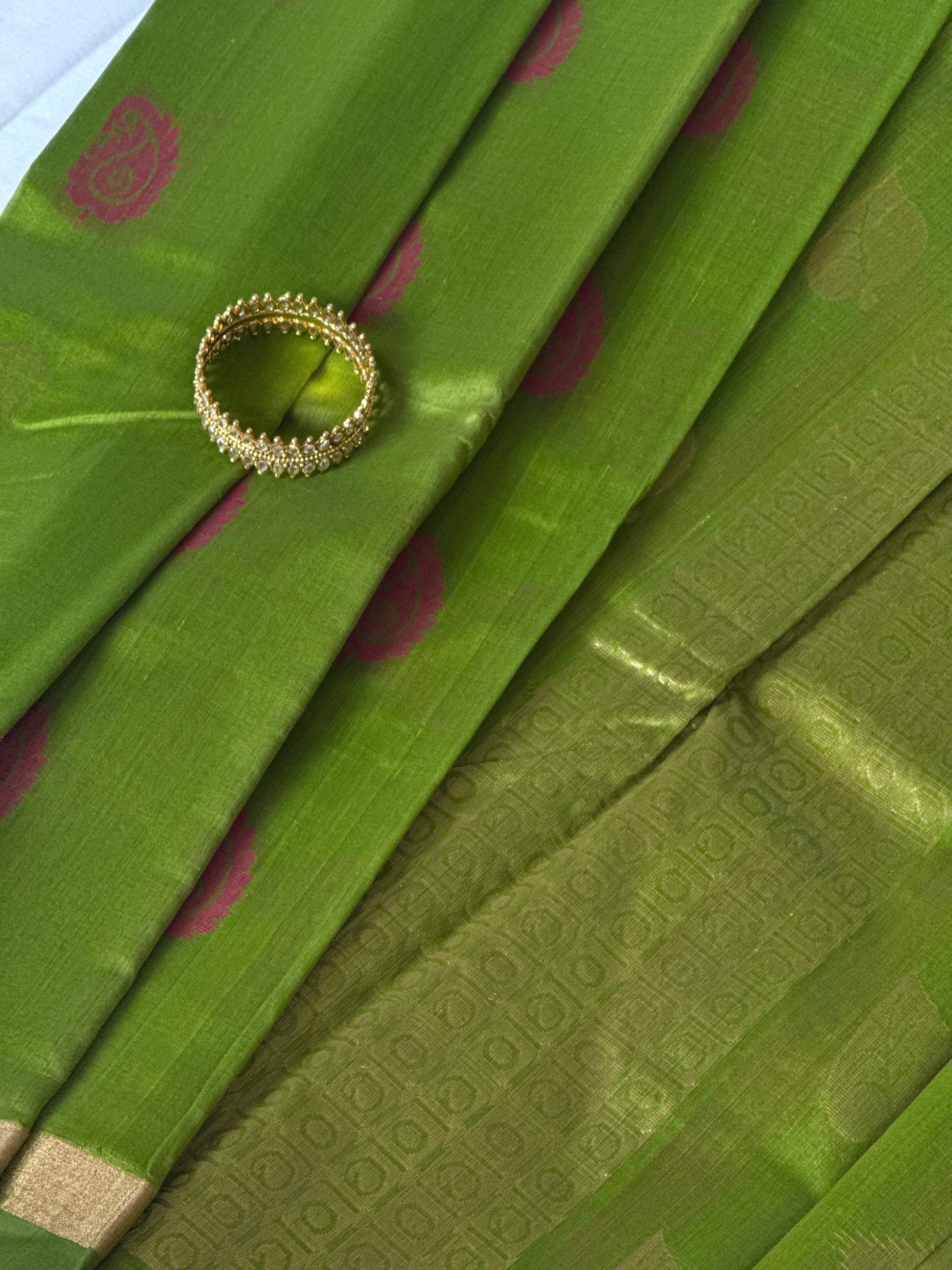 Partly Pallu Silk Cotton saree