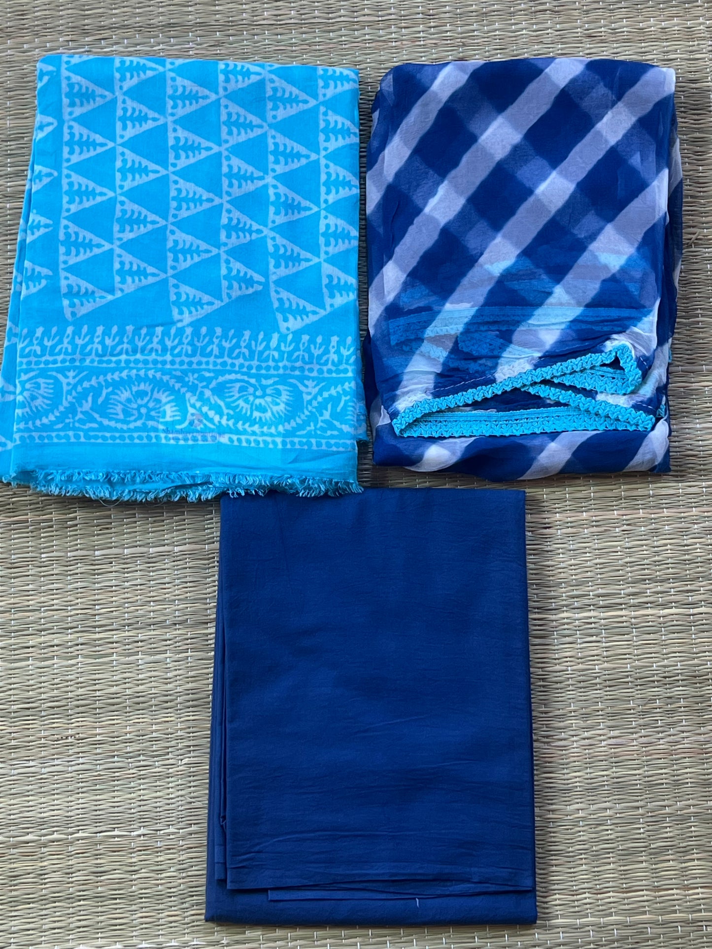 Blue Material set