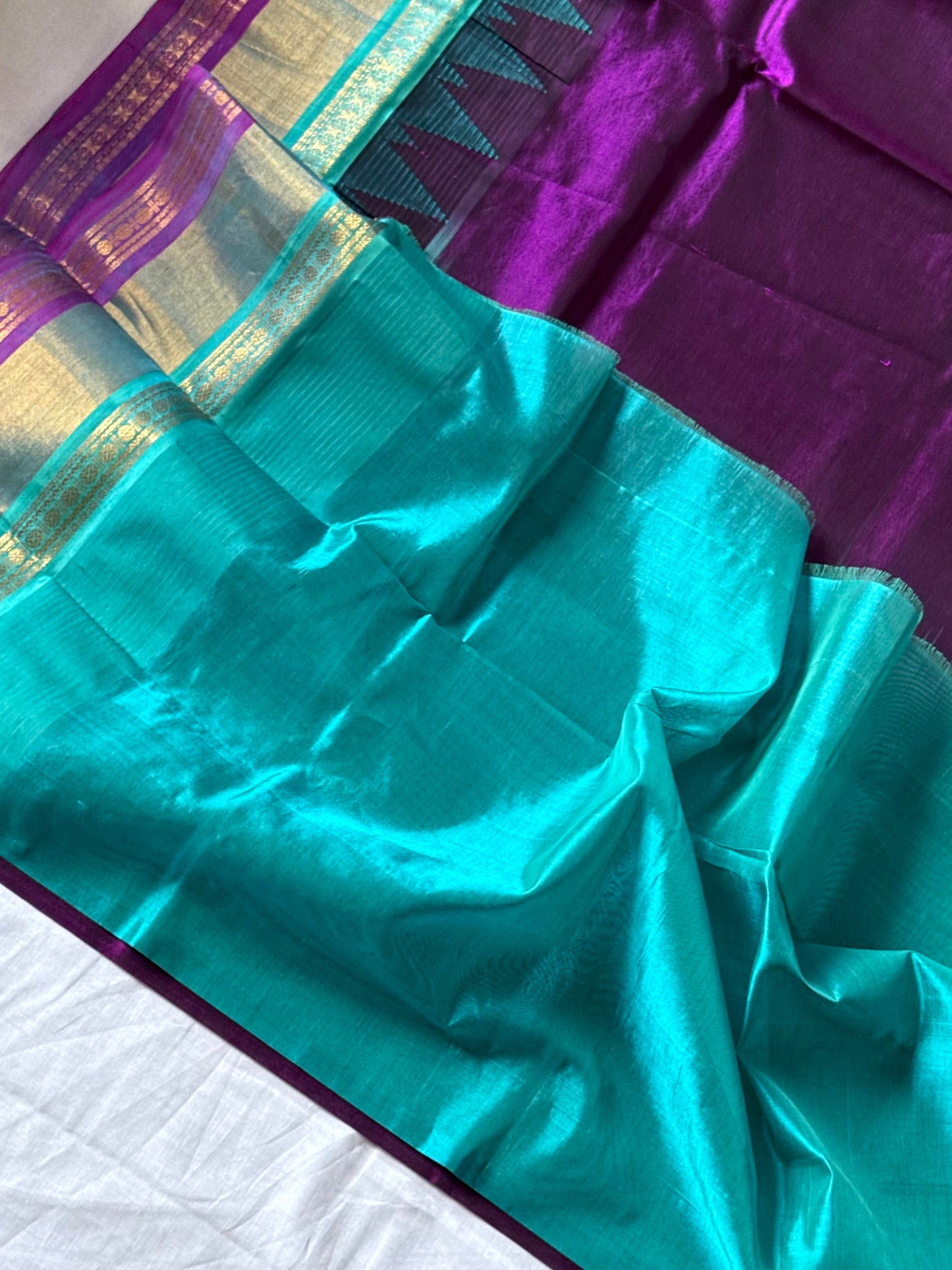 Kuppadam Purple Silk Cotton