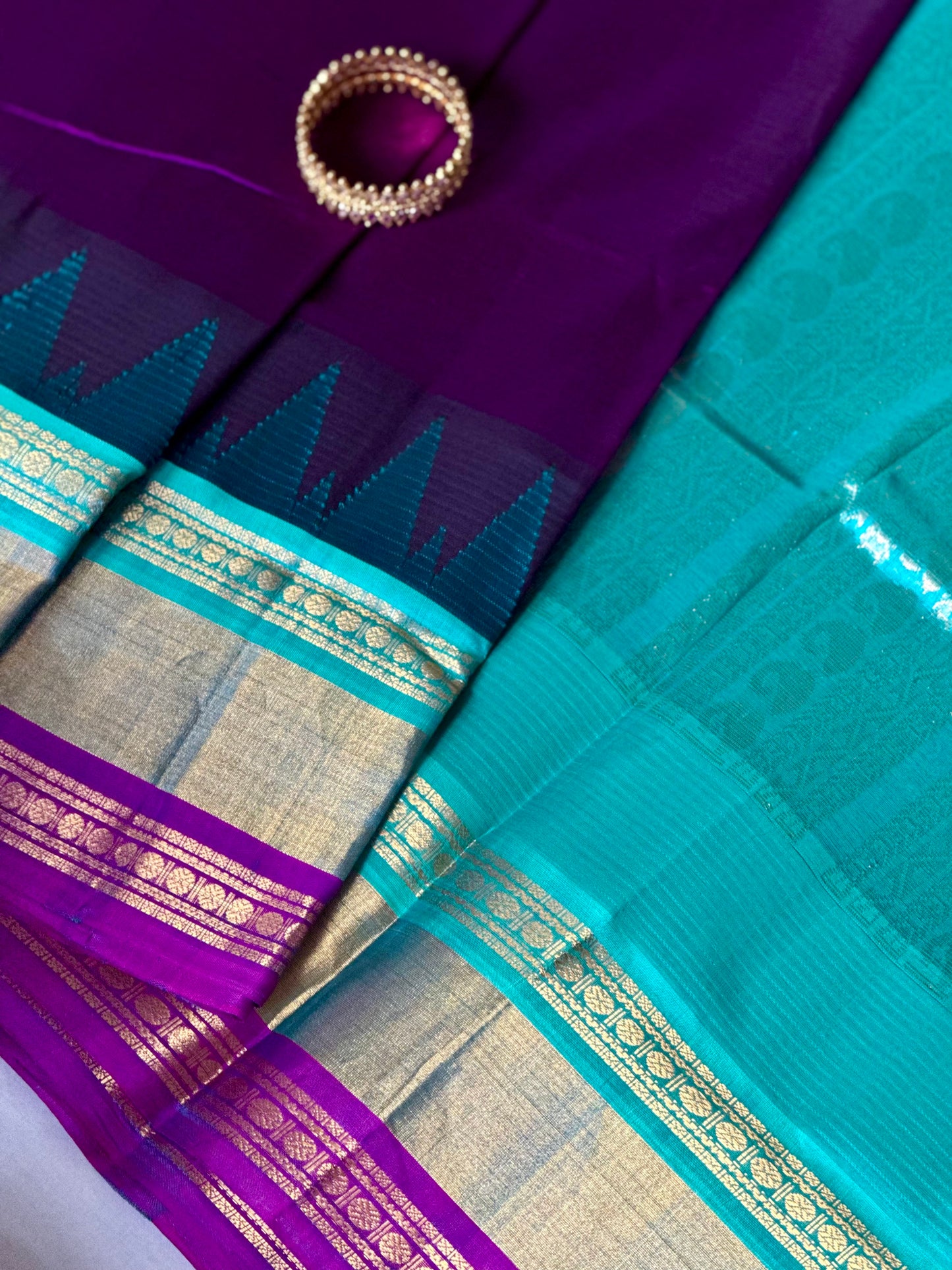 Kuppadam Purple Silk Cotton