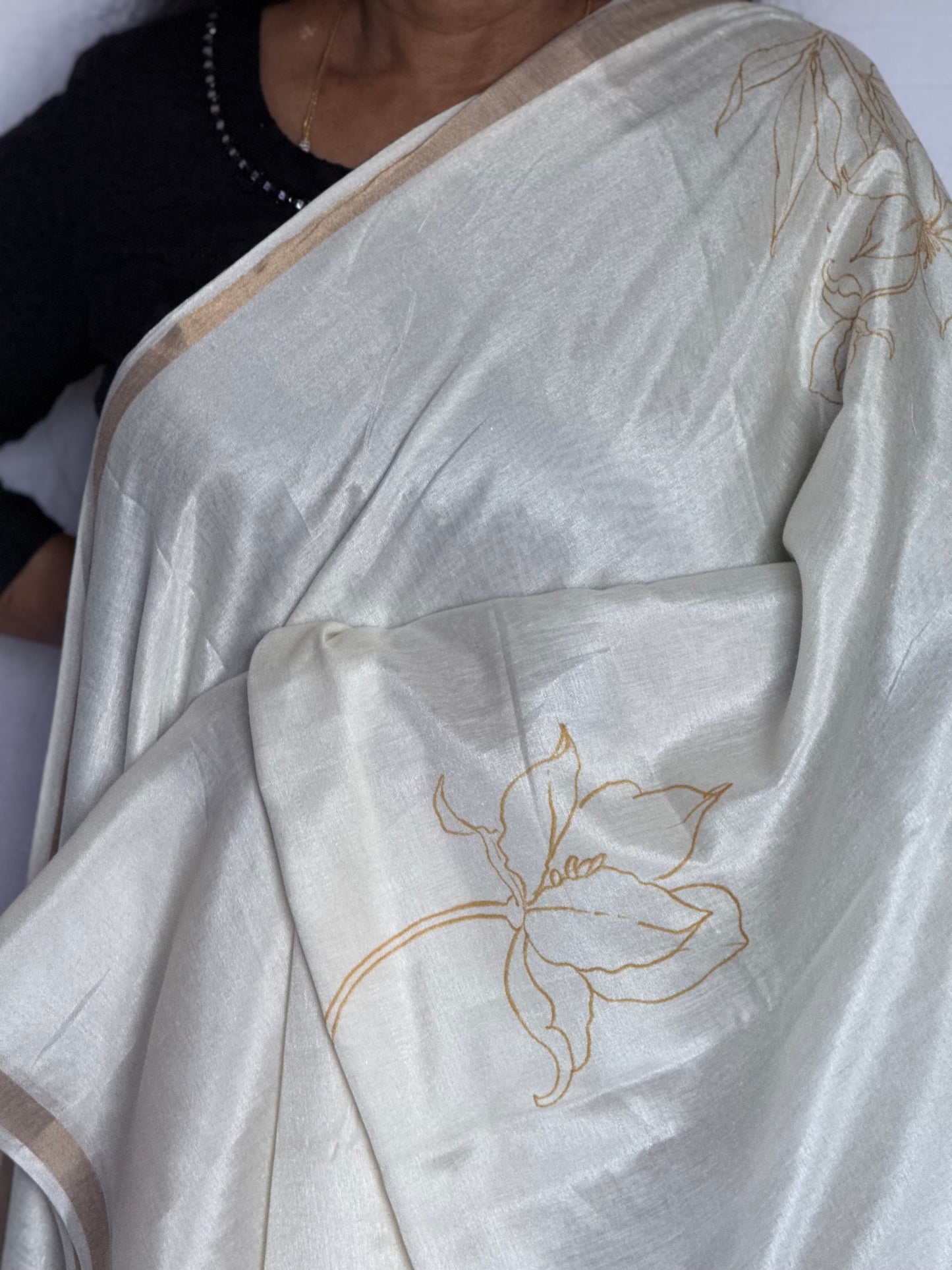 Semi Tussar Saree – Onam Special