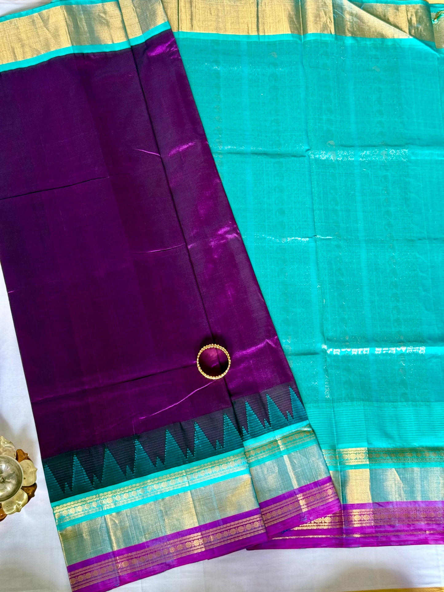 Kuppadam Purple Silk Cotton