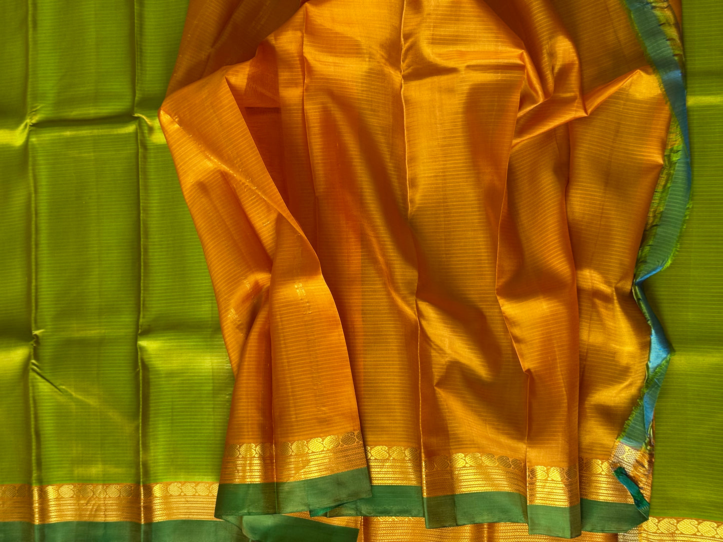 Green Kanjivaram Light Weight Silk Saree