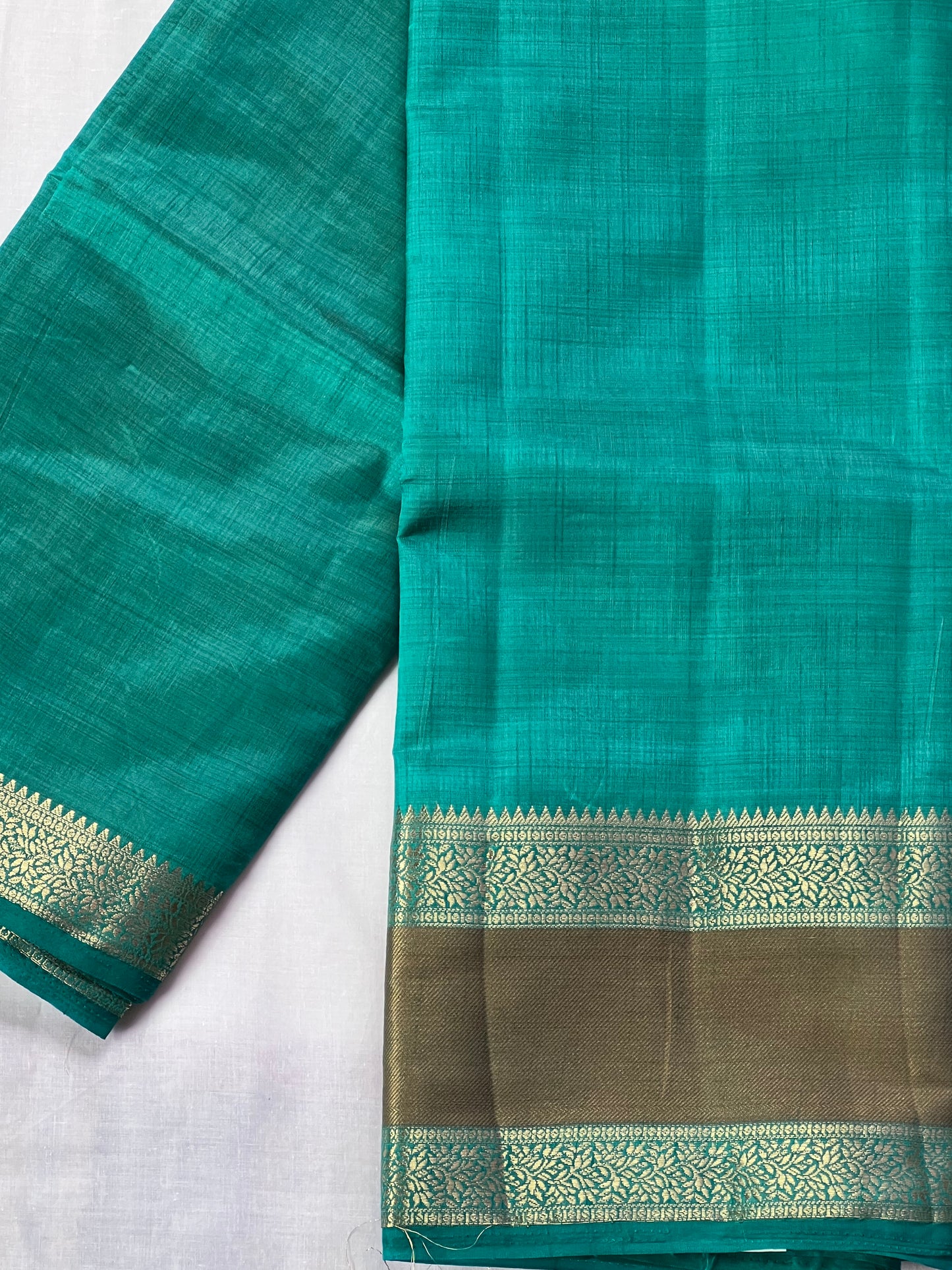 Blue semi silk cotton saree