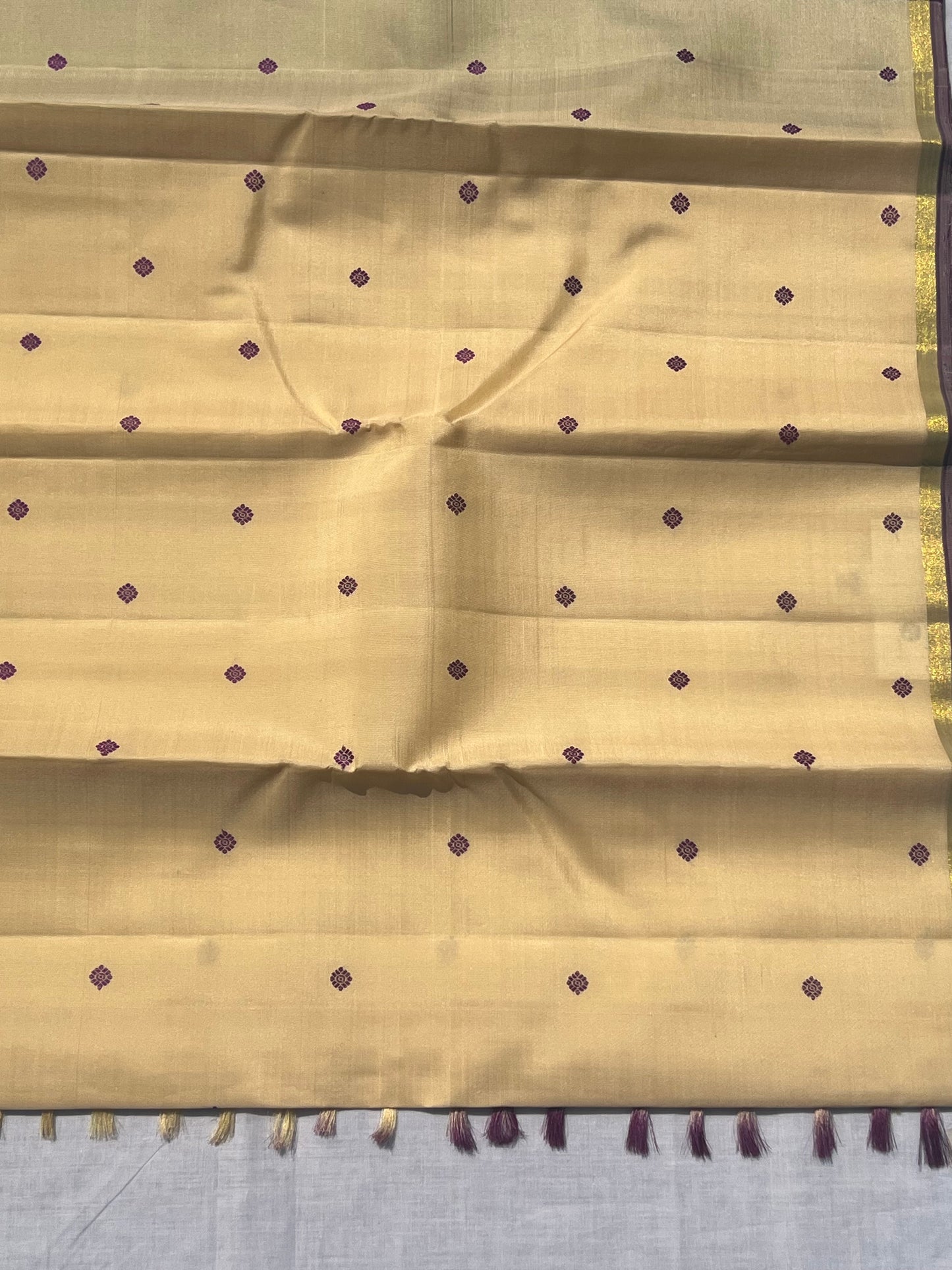 Sandal pure silk saree