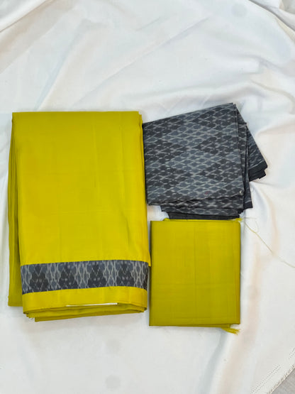 Green pure silk - Raga collection