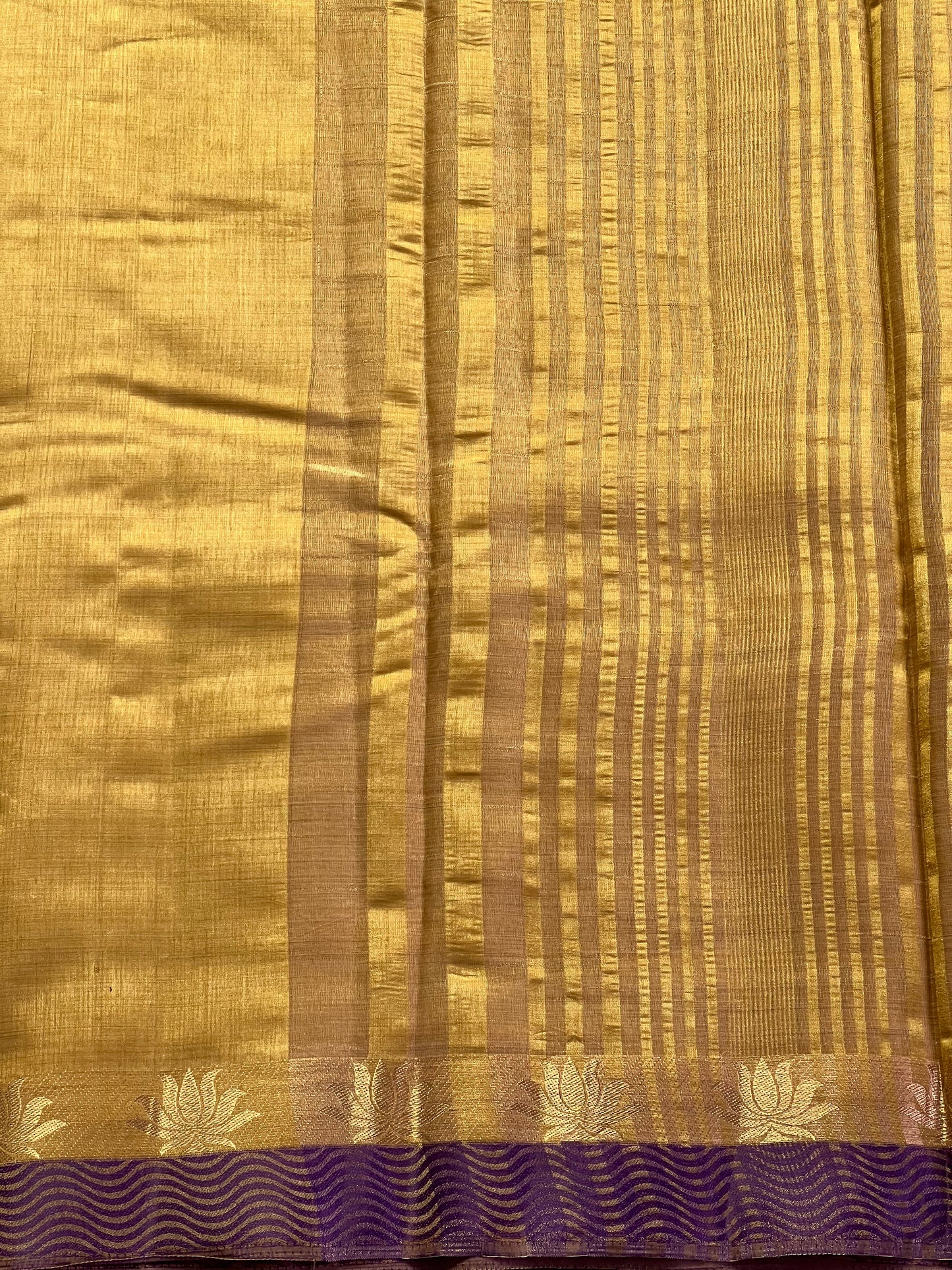Olive Gold Semi Silk Cotton Saree