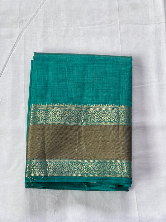 Blue semi silk cotton saree