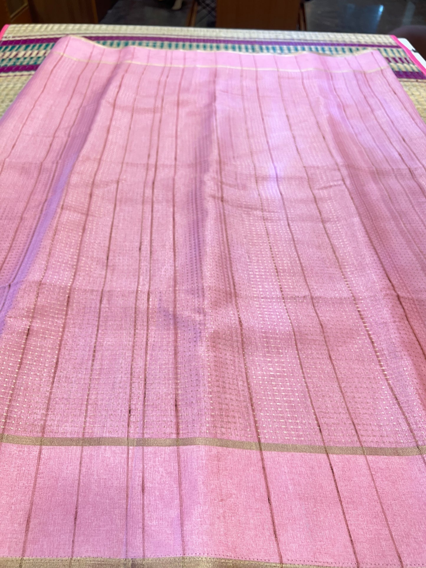 Rose semi silk cotton