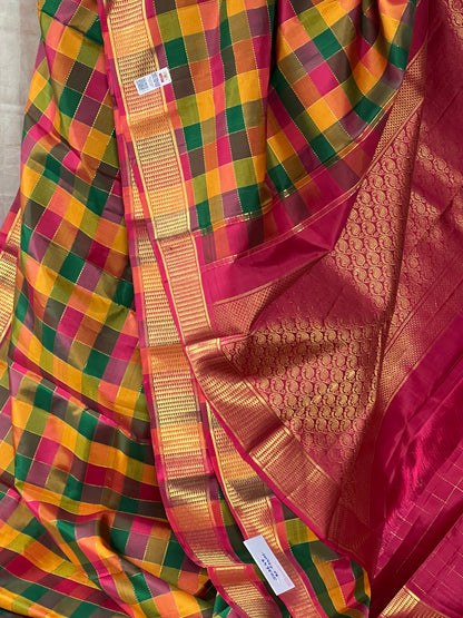 Paalum Pazhamum Kattam kachivaram silk saree