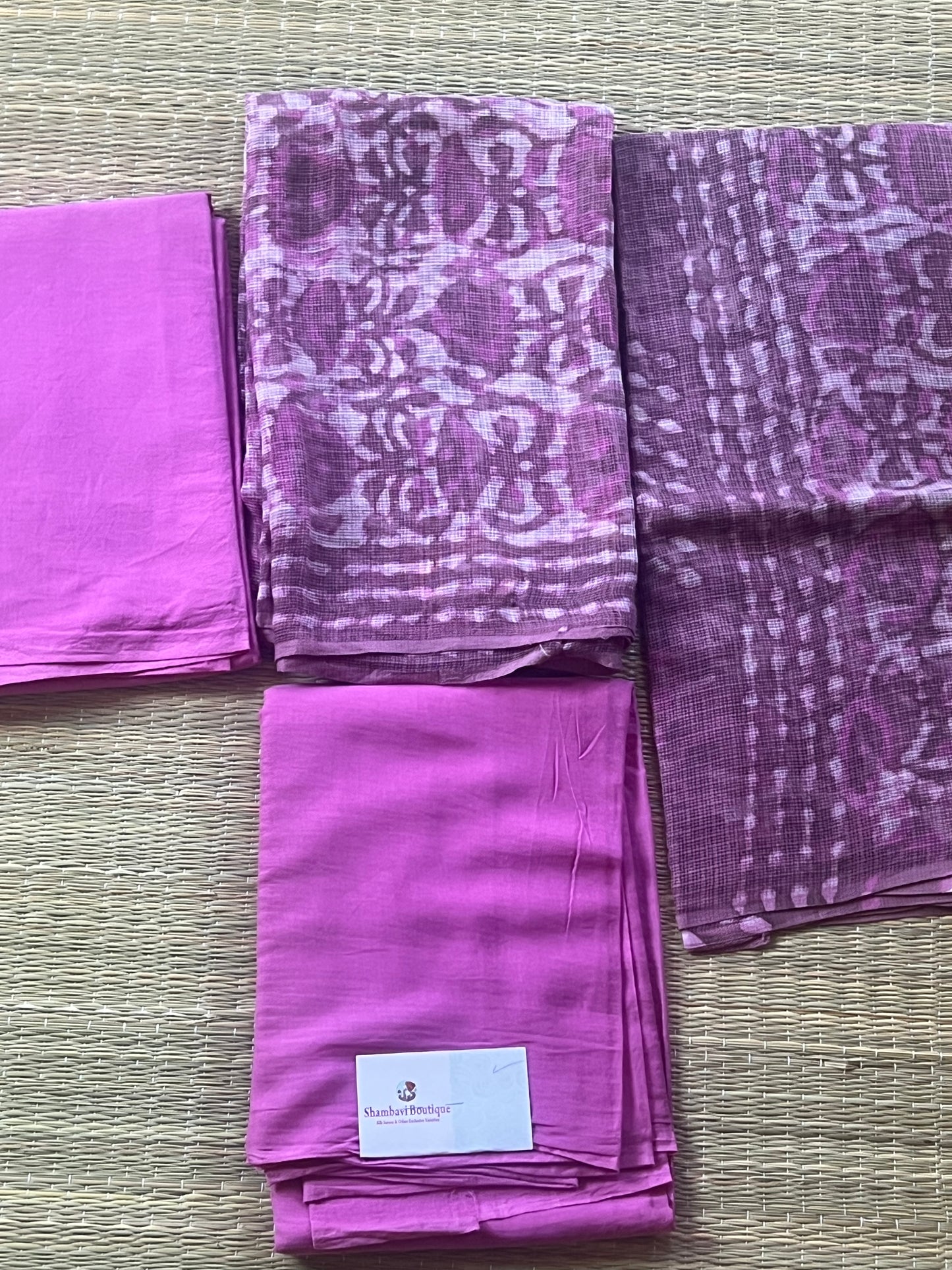 Rose pink material set