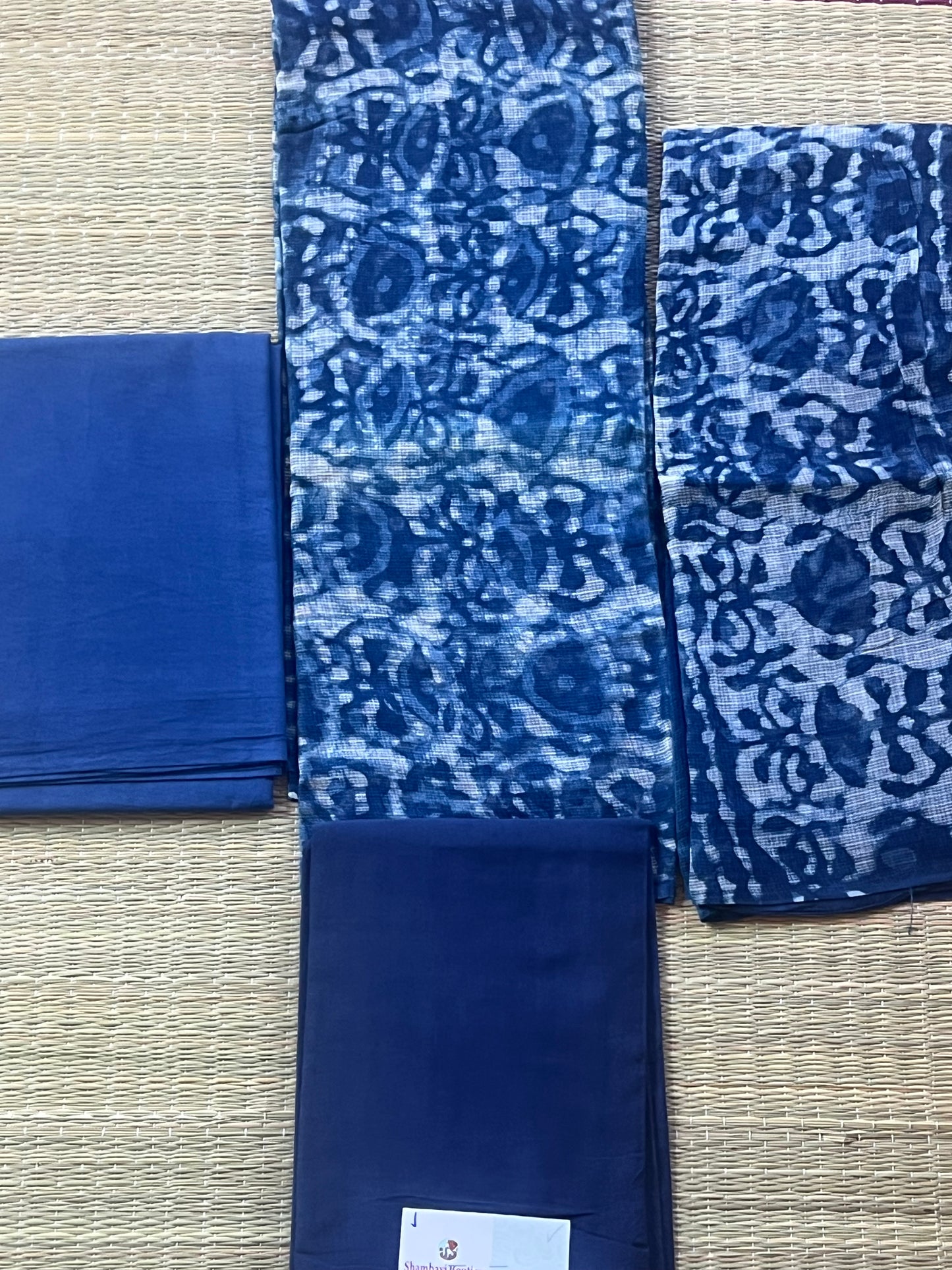 Navy blue material set