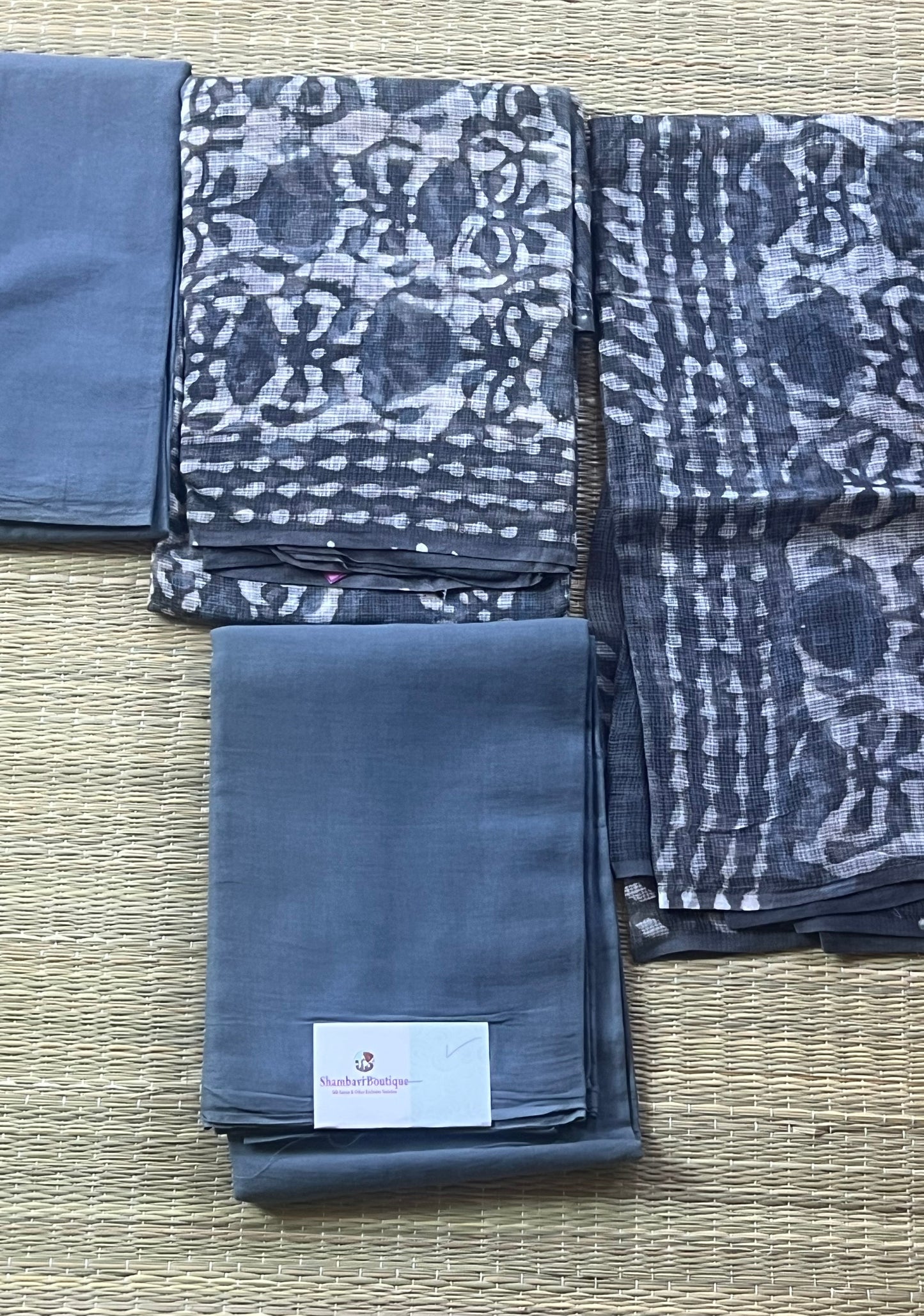 Elephant grey material set