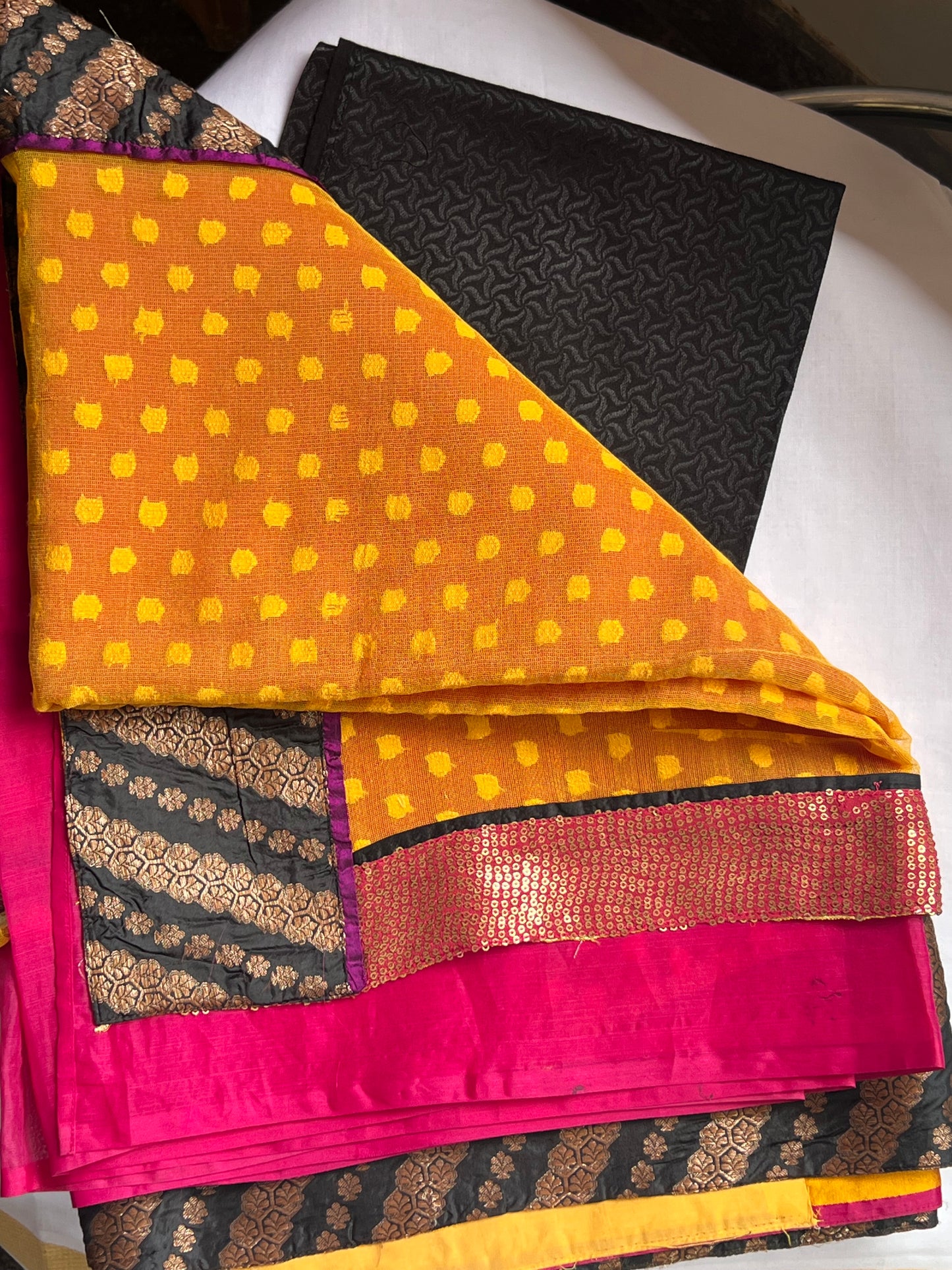 partly pallu net organza saree