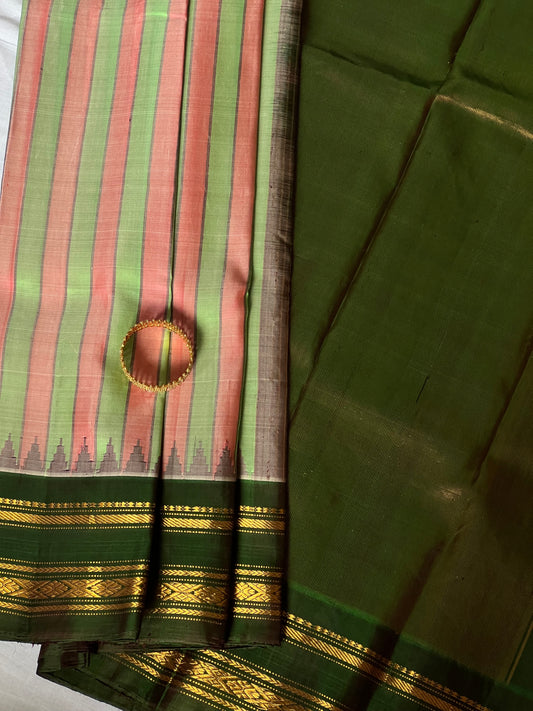 Striped Gadwal Silk Saree