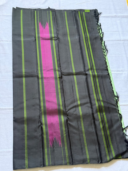 Apple green Kanchivaram silk saree