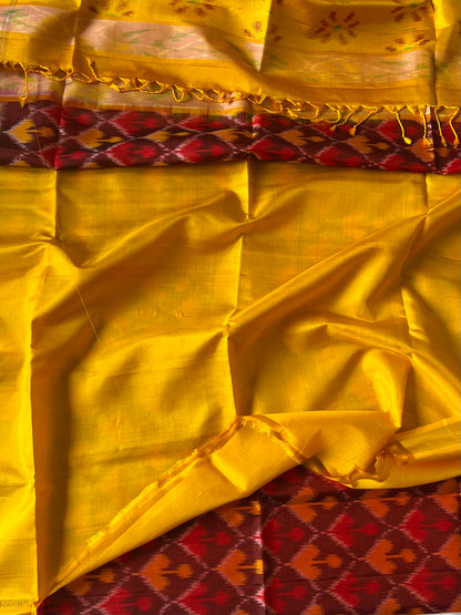 Ikat Soft Silk saree