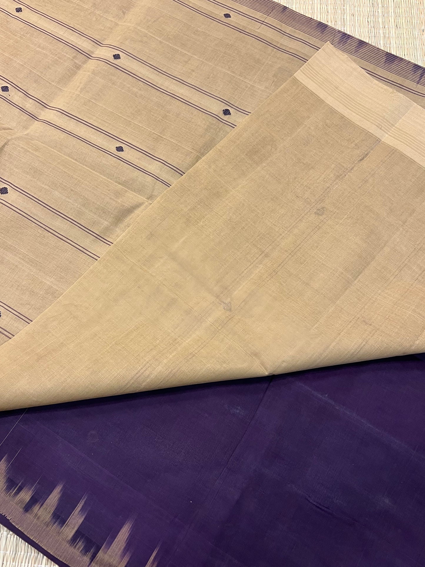 Purple Kanchi cotton saree