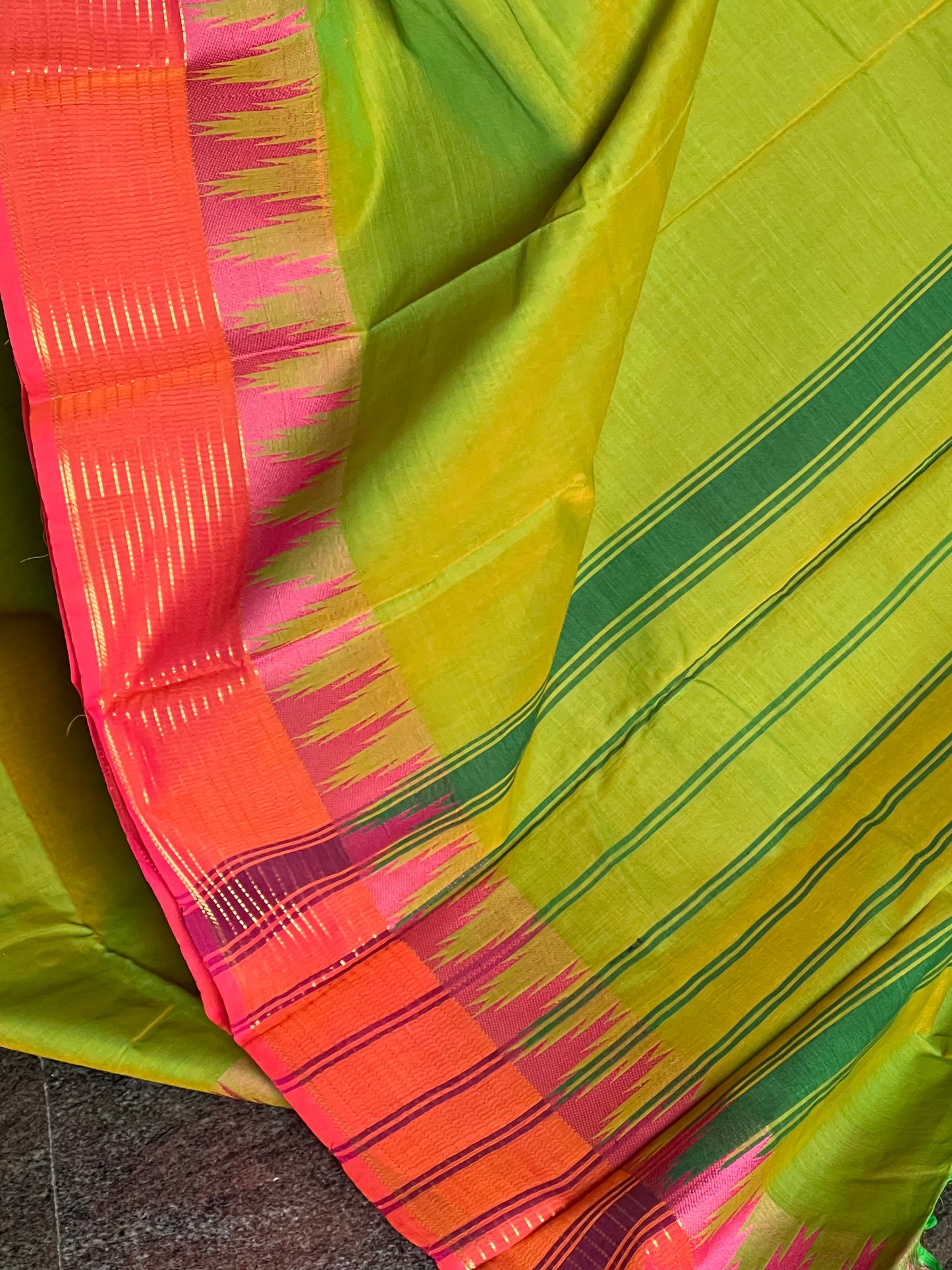 Green Chettinad Cotton Saree