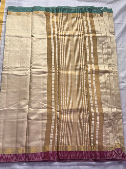 Ivory Blush Semi Silk Cotton Saree