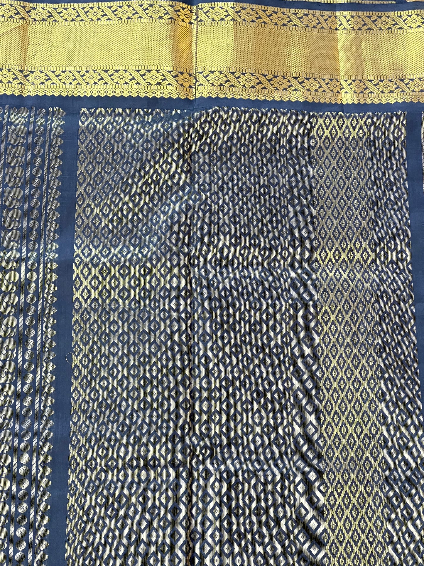 Golden Noir Silk Cotton saree