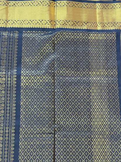 Golden Noir Silk Cotton saree
