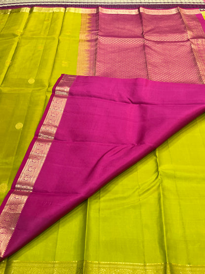 Alli green Kanchivaram silk saree