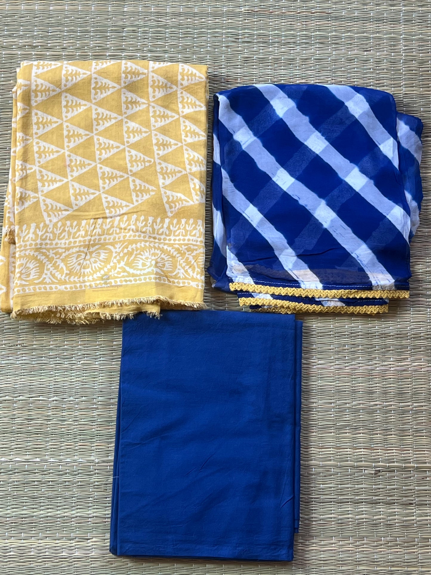 Yellow & Blue Material set