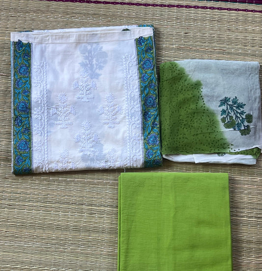 White green material set