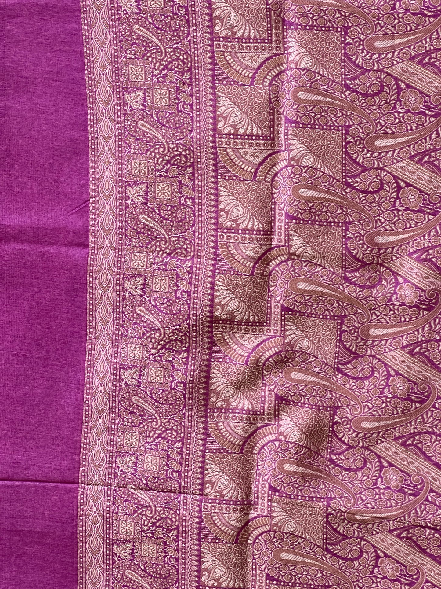 Magenta Himroo silk saree
