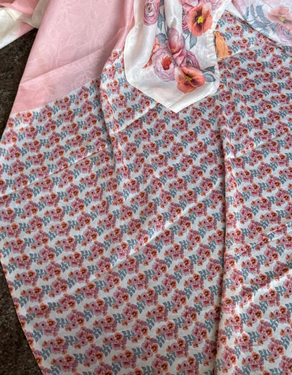 Rose semi soft silk