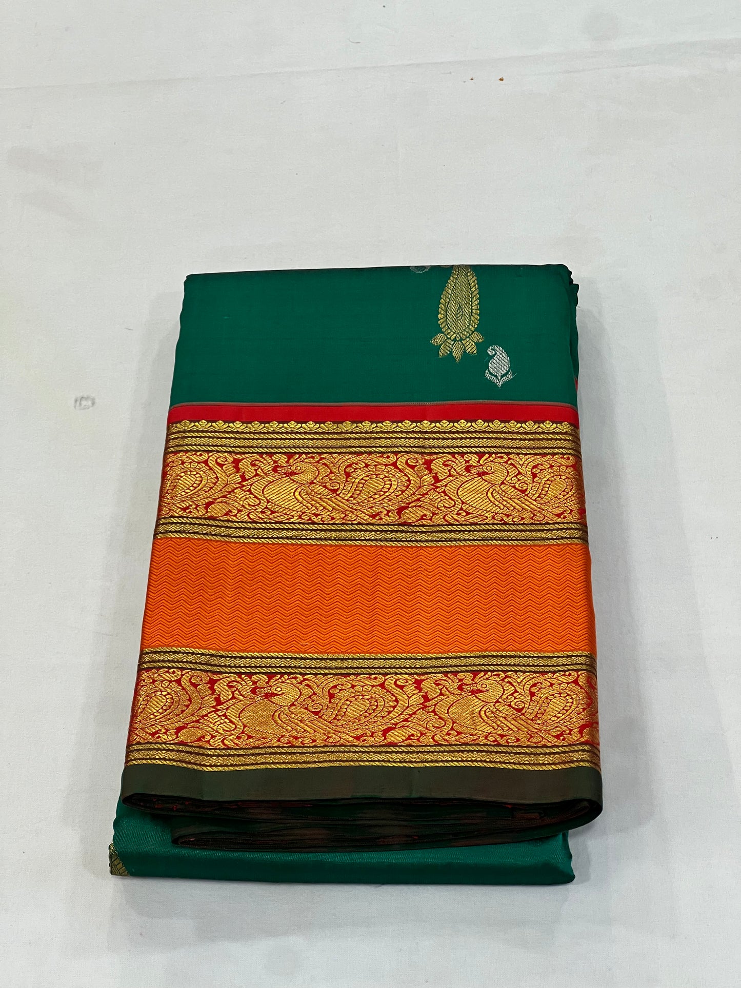 Meenakshi green pure kanchivaram silk saree