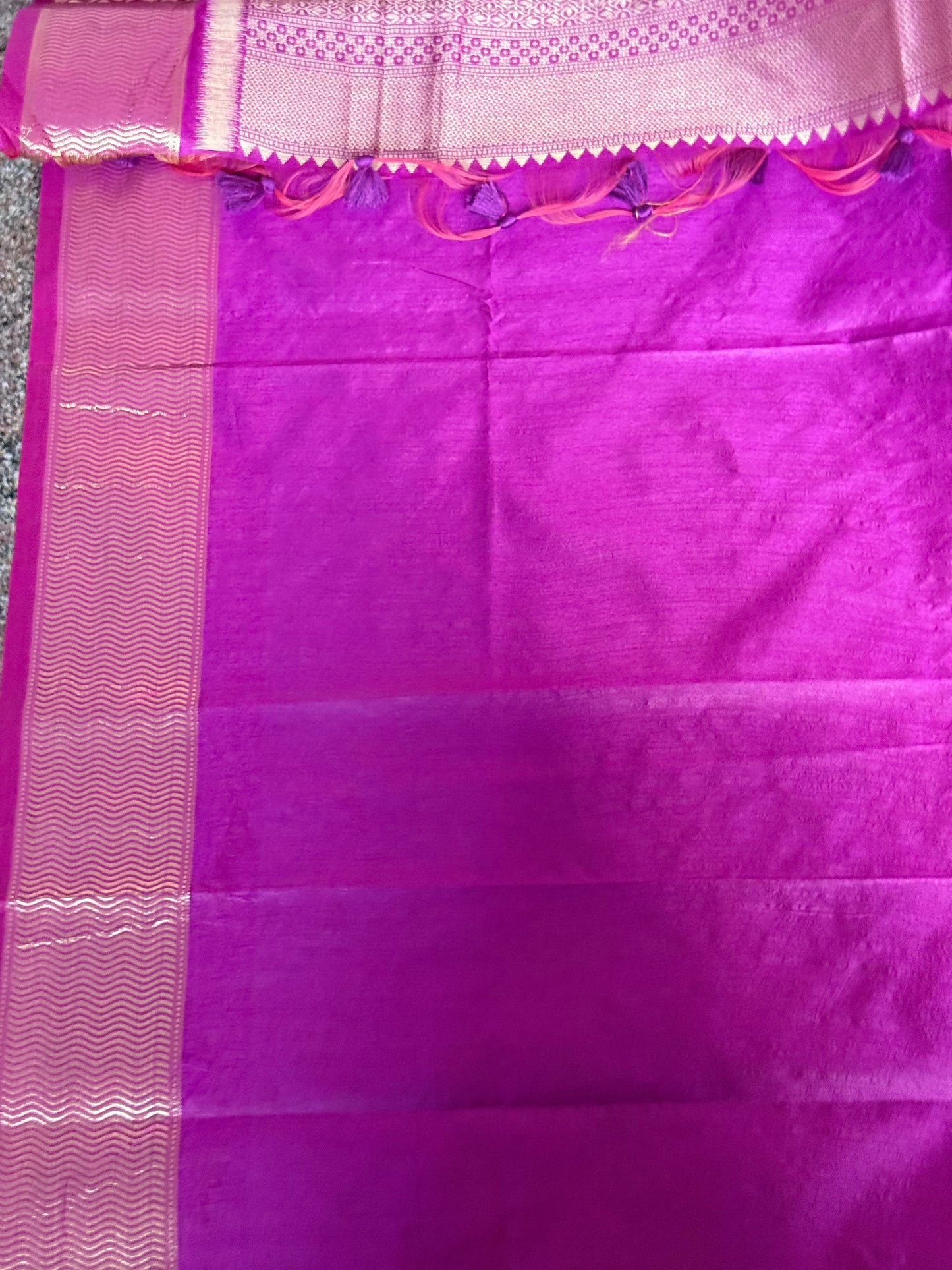 Semi raw silk saree