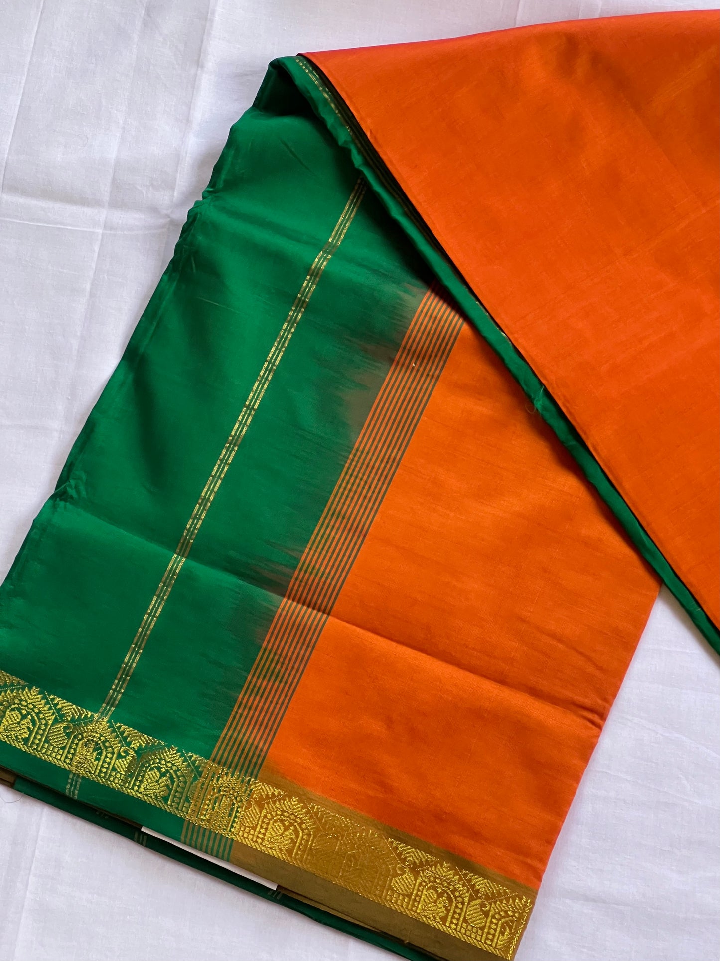 Sunset charm semi silk cotton saree
