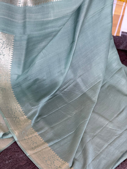 Pure banaras tussar silk saree