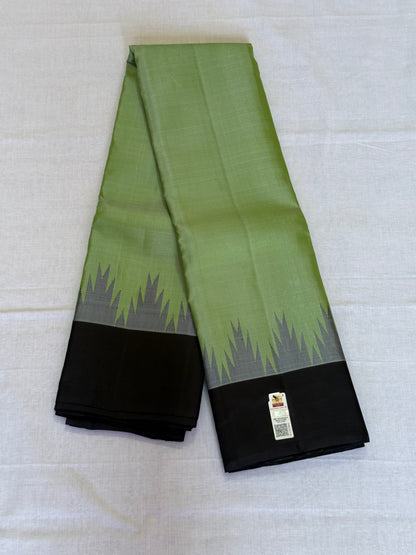 Apple green Kanchivaram silk saree