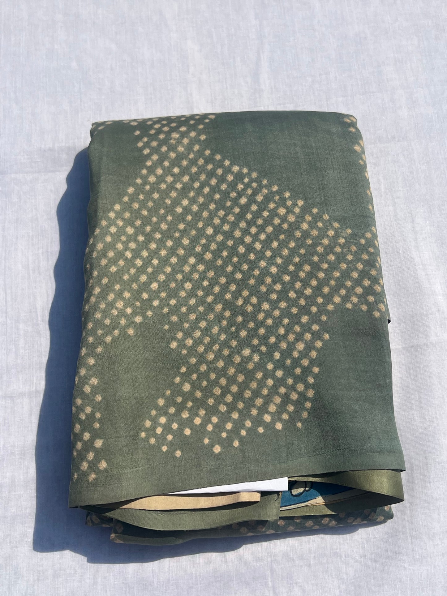 Grey Bandini silk saree