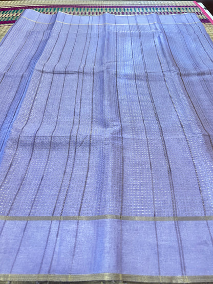 Lavender semi soft silk