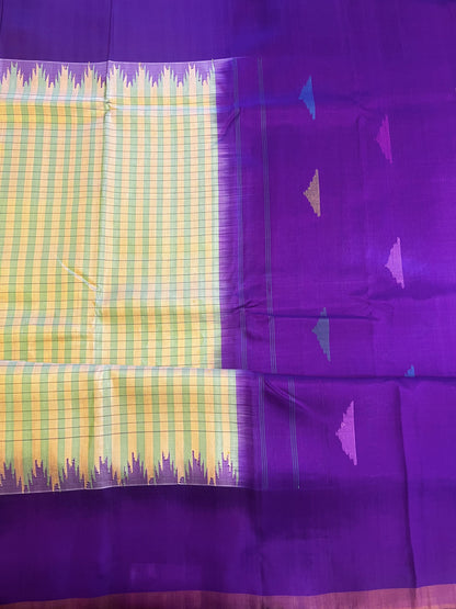 Purple Gadwal silk saree