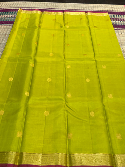 Alli green Kanchivaram silk saree