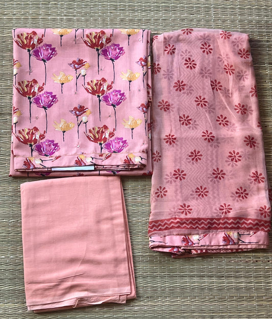Blush pink material set